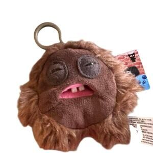 Fuggler NWT Hedge Grog Brown Plush Keychain
